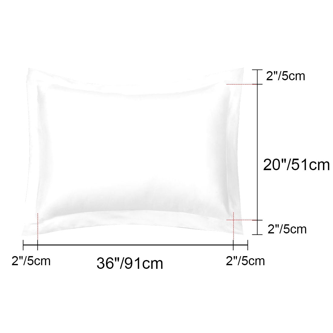 Unique Bargains Pillowcases Soft Microfiber Pillow Shams Set of 2 King White
