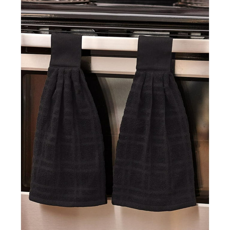 The Lakeside Collection Set of 2 Hanging Kitchen Towels