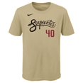 thumbnail image 2 of Youth Nike Madison Bumgarner Sand Arizona Diamondbacks City Connect Name & Number T-Shirt, 2 of 3