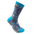 thumbnail image 7 of Women's Leave Me Alone Socks Funny Introvert Loner Floral Sarcastic Gift Footwear, 7 of 7