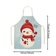thumbnail image 3 of Linen Christmas Apron Sunflower Pumpkin Creative Apron Kitchen Housework Oil Repellent Antifouling Apron, 3 of 4