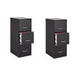 thumbnail image 1 of Bowery Hill Set of 2 Metal 3-Drawer Vertical File Cabinets with Lock Black, 1 of 12