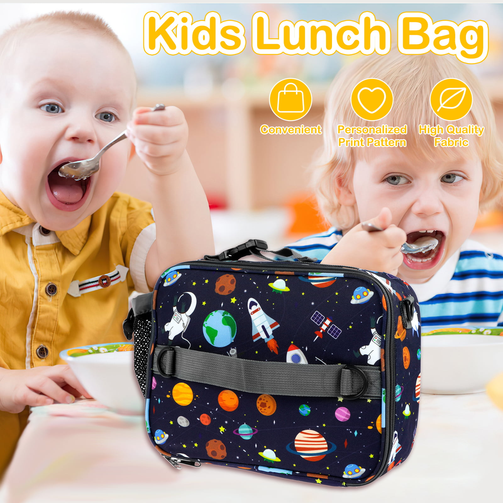 Lunch Box Kids for Boys Insulated Lunch Bag Cute Truck Toddler Reusable  Therm