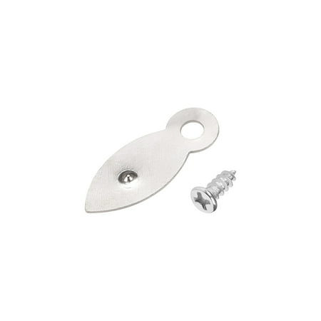 

Frame Turn Button 4/5 Metal Flat w Screws for Hanging Pictures 20 Pcs (Silver Tone)
