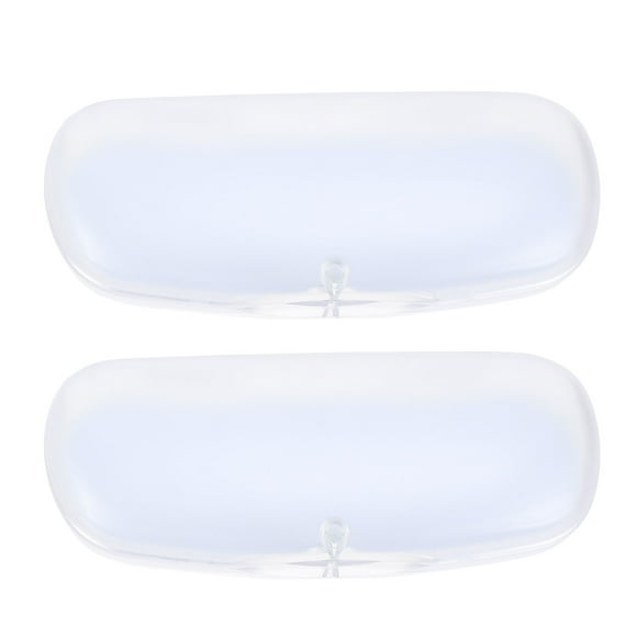 2 piezas Gaceras prácticas Cajas de almacenamiento de cajas de anteojos simples (transparente)