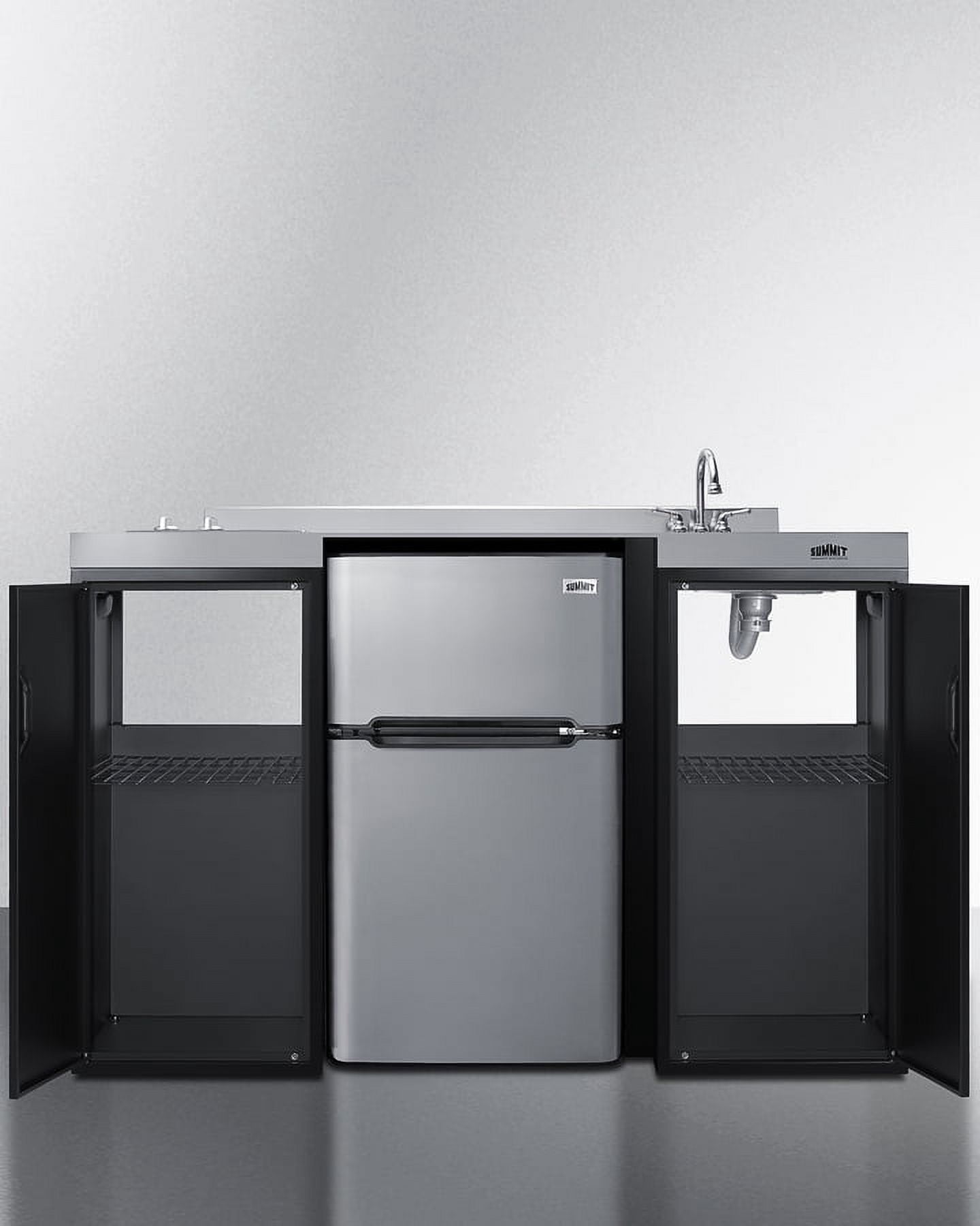 54" Wide All-In-One Kitchenette, ADA Counter Height, Right Side