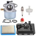 thumbnail image 1 of 799868 Carburetor With 496116 795259 Air Filter Base Compatible With 124l02 124t02 124t05 124t07 Ca, 1 of 4