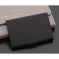 thumbnail image 2 of 1 Pcs Black Fashionable Aluminum Card Holder, Aluminum Alloy Business Card Box, Credit Card Box, Bank Card Box, 2 of 4