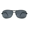 thumbnail image 3 of Mens Classic Air Force Officer Agent Metal Rim Cop Sunglasses All Black, 3 of 8