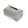 thumbnail image 2 of SEWCHICS Facial Paper Dispenser 1Pcs Grey Pu Rectangular Shape Minimalist Design For Home Decor, 2 of 6