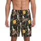 thumbnail image 1 of Balery Owls And Plants Pantalones cortos de pijama de punto de algodón para hombre con cinturilla y bolsillos-Large, 1 of 6
