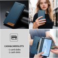 thumbnail image 3 of Funda Tipo Cartera de Cuero Sintético para Samsung Galaxy S26 Bloqueo RFID, con Ranuras para Tarjetas y Bolsillo para Efectivo, Cierre Magnético Fuerte Azul, 3 of 6