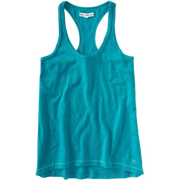 Aeropostale - Camiseta sin mangas para mujer, color azul, extragrande