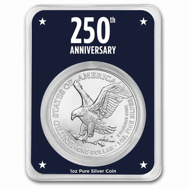 2026 1 oz American Silver Eagle - w/Betsy Ross Flag Card - Walmart.com