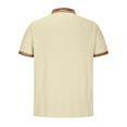 thumbnail image 4 of Teissuly Men's Short Sleeve Turndown Collar Blouse Shirt, 4 of 5