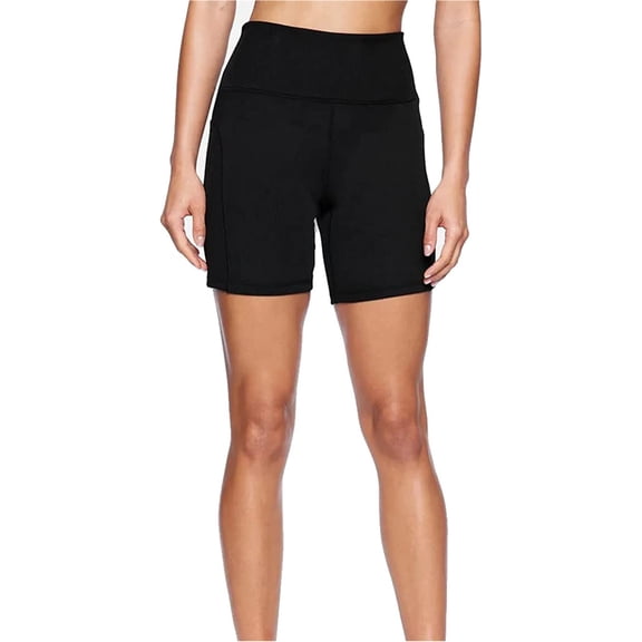 Hurley Womens Rib Biker Casual Walking Shorts, Black, Medium