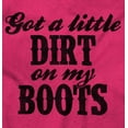 thumbnail image 2 of Got Little Dirt Boots Cute Southern Women's Graphic T Shirt Tees Brisco Brands S, 2 of 6