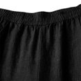 thumbnail image 6 of WIZUTIZ Womens Dress Pants Retro Leisure Relaxed Fit Wide Leg Summer Pants Spandex Elastic High Rise Full Length Trousers Solid with Pockets Beach Pants for Teen Girls Dance Vacation Black, 6 of 6