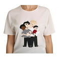 thumbnail image 4 of Dolce  Gabbana White Silk Stretch #dgfamily T-shirt, 4 of 6