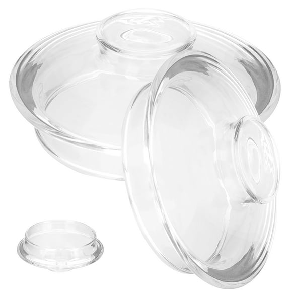 2 Pcs Dispenser Drinks Glass Teapot Top Accessory Lid