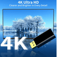 thumbnail image 7 of 4K DisplayPort to HDMI Adapter , [High-Speed, 2K 60Hz, 1080p 120Hz] Uni-Directional Display Port DP to HDMI Passive Adapter Compatible for HP, HDTV, Dell, GPU, AMD, NVIDIA,Projector, PC,Desktop More., 7 of 7