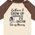 thumbnail image 4 of Inktastic Future Eye Doctor Like Mommy Optometrist Girls Long Sleeve Baby Bodysuit, 4 of 5