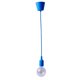 thumbnail image 3 of Soporte de lámpara de silicona para colgar con base de luz LED E27 para cocinas Comedores Salones Bares de restaurantes (Azul marino), 3 of 5