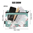 thumbnail image 3 of Baseball 2 Pack Pencil Pouch for 3 Ring Binder Smooth Zipper Folders with Pockets Clear Window Pencil Case, 3 of 6