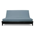 thumbnail image 2 of Premium Cotton/Polyester Futon Cover by Prestige Furnishings - Solid Collection - Solid Blue Bonnet - Queen Size (60" x 80"), 2 of 6
