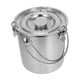 thumbnail image 2 of Stainless Steel Oil Bucket Rice Bucket Milk Holder Oil Jug with Sealed Lid and Handle, 2 of 4