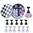 thumbnail image 1 of Magnetic Nail Art Tip Bracket Crystal Bracket Checkerboard DIY Fingernail Art Display Practice Bracket, 1 of 6