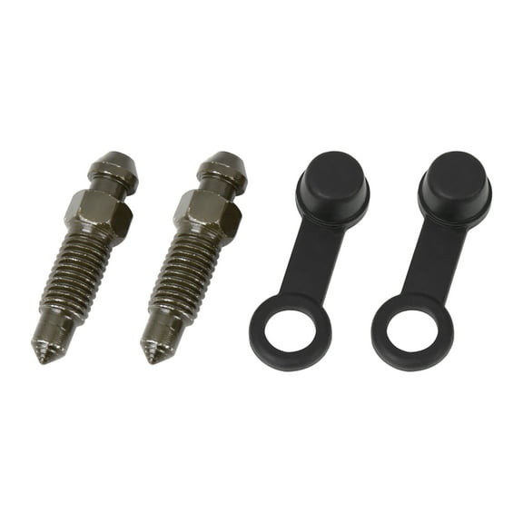 2Pcs M7x1mm Motorcycle Bleeder Screws with Cap Banjo Bolt for Motorbike Brake Master Cylinder