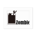 thumbnail image 1 of Zombie With The Word Zombie Photo Mount Frame Picture Art Painting Desktop 5x7 inch, 1 of 3