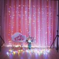 thumbnail image 1 of LED Twinkle Star Window Curtain String Light Wedding Party Home Garden Bedroom Outdoor Indoor Wall Decorations Colorful 100, 1 of 7