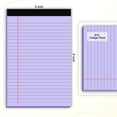 thumbnail image 2 of Bloc de notas AILZFEI 13 x 20 cm, 6 colores, rayado universitario, 30 hojas, 2 of 7