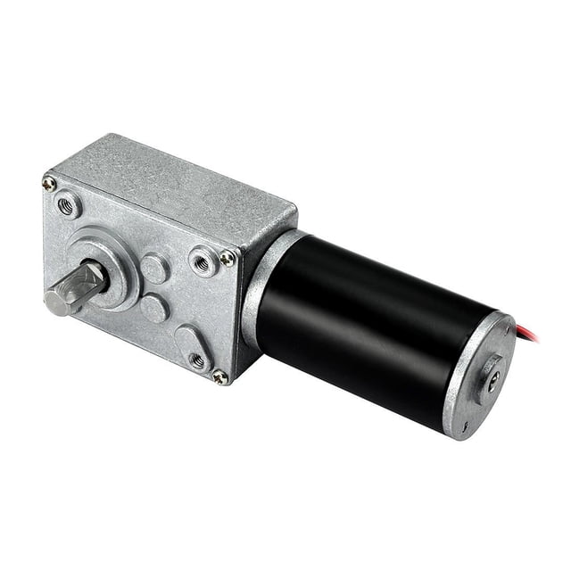 Unique Bargains DC 24V 20RPM High Torque Electric Power Speed Reduce Turbine Worm Gear Box Motor