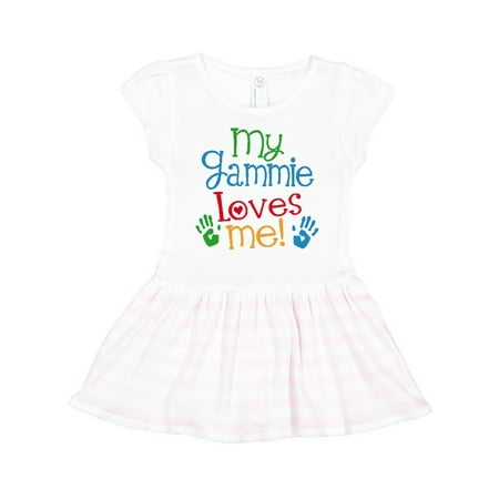 

Inktastic Gammie Loves Me Grandkids Gift Gift Toddler Girl Dress