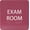 Burgandy, variant on ADA CENTRAL SIGNS - 6" X6" Exam Room 6 Sign - ADA Compliant Tactile Graphics Grade 2 Braille Text Acrylic Wall Signs - Educational Institution Directional Assistance Test Center Door Sign for Schools