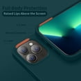 thumbnail image 4 of Designed for iPhone 13 Pro Case, Silicone Ultra Slim Shockproof Protective Phone Case with [Soft Anti-Scratch Microfiber Lining], 6.1 inch, Teal, 4 of 13
