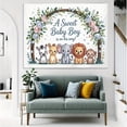 thumbnail image 7 of Safari Baby Shower Backdrop A Sweet Baby Boy is On His Way Photography Background Jungle Animals Blue Pink Arch Baby Shower Party Decorations Banner Supplies Photo Booth Props, 7 of 7