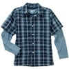 Faded Glory - Boys' Plaid Shirt and Ringer Tee Set