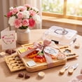 thumbnail image 3 of 14" Rotating Charcuterie Board with Protective Lid - Expanding Cheese Tray with 17 Accessories - Portable Removable Servers Trays for Outdoor Picnics, Parties, Housewarming Gift, 3 of 7