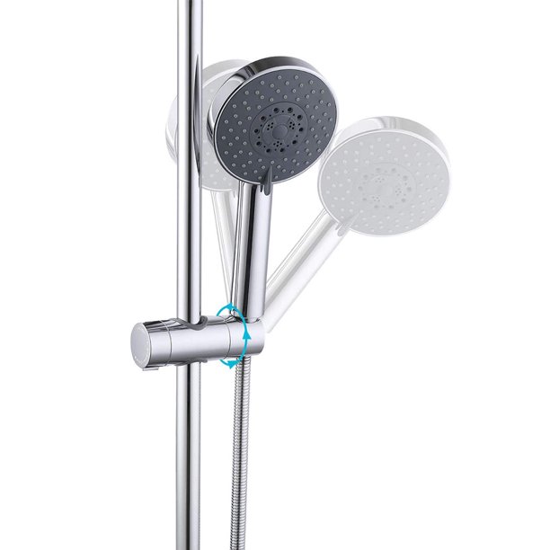 Riel de ducha Tobogán Baño Ducha Cabezal de ducha Soporte de plástico ABS Rotación de 360 grados Worallymy JD711053803