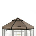 thumbnail image 2 of Pet Gazebo Dog Kennel Vented Replacement Cover, Earth Taupe, 8-ft, 2 of 3