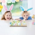 thumbnail image 4 of Wooden Easter Bunny Figurine – Rustic Tabletop Decoration for Spring & Easter Decor, Farmhouse Style Ornament for Home, Kids, and Gift Giving, 4 of 5
