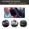 thumbnail image 5 of Zufioo Dramatic Shark Attack Print Car Aluminum Front License Plate, 12x6 Inch Decorative Personalized Car License Plate Car Accessories, 5 of 8