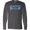 Light Charcoal Grey, variant on Inktastic Mermaid Vibes Text in Blues Long Sleeve T-Shirt