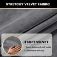 thumbnail image 3 of Velvet Stretch Couch Cushion Cover Plush Cushion Slipcover for Chair Sofa Cushion Furniture Protector Seat Cushion Sofa Cover Set of 3, 3 of 10