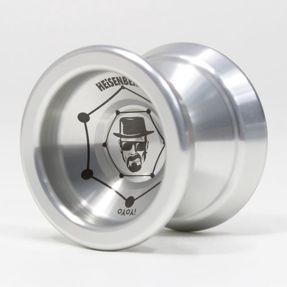 iYoYo HEiSENBERG Yo-Yo - 7075 Premium Aluminium Mono-Metal YoYo (Clear Coated w/ Black Logo)