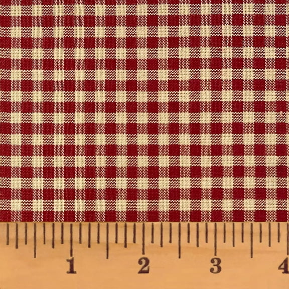 JCS Primitive Red 3 Homespun Cotton Fabric Sold by the Yard